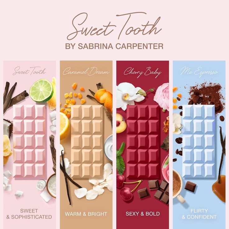 Sweet Tooth Travel Spray Mini by Sabrina Carpenter Gift Set 4P